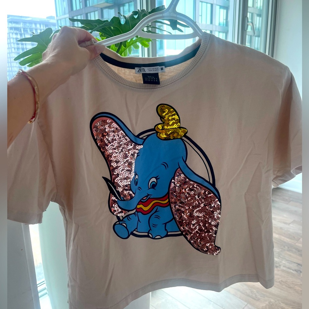 Zara Woman Disney oversized short t-shirt